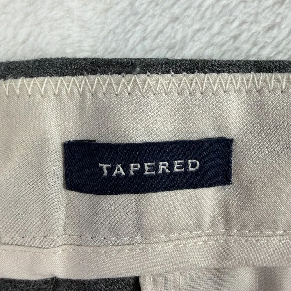 J.CREW 34x34 34 Thompson‎ Bedford Pant Tapered Straight Narrow Gray Cotton Mens